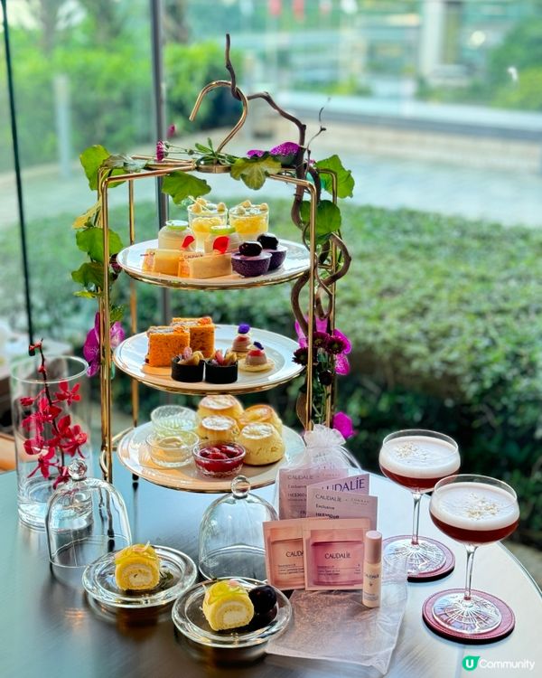 紫魅葡萄下午茶🍇👑  港麗酒店樂聚廊，美肌之旅！