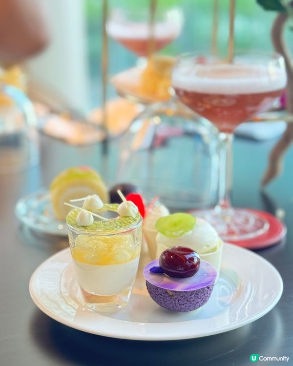 紫魅葡萄下午茶🍇👑  港麗酒店樂聚廊，美肌之旅！