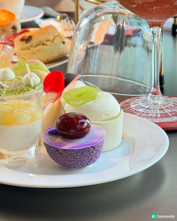 紫魅葡萄下午茶🍇👑  港麗酒店樂聚廊，美肌之旅！