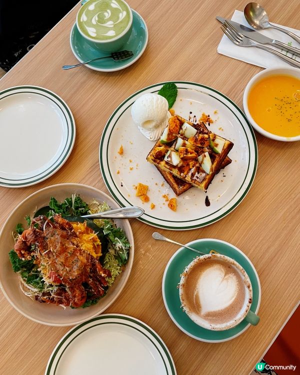 中環Brunch好去處💚Green Waffle Diner