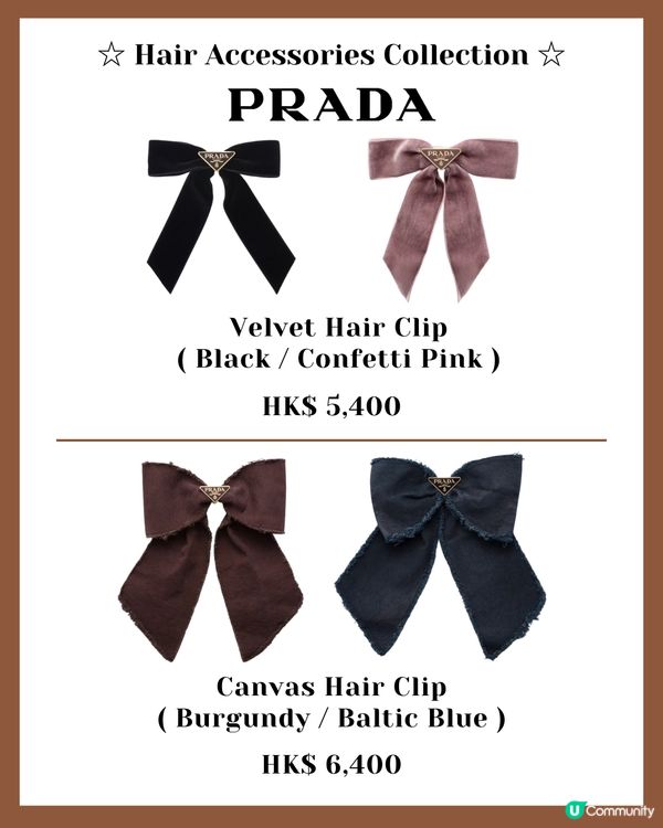 秒變精緻女生！名牌髮飾髮夾合集 $2xxx入手momo同款！