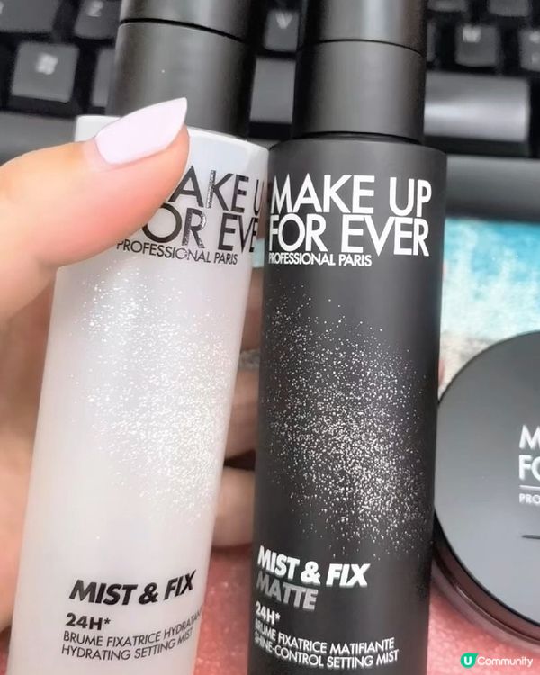 定妝噴霧黑白配 各有各用法😍😍 