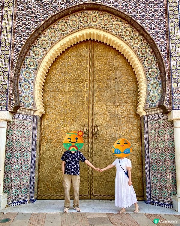 《摩洛哥🇲🇦Fez皇宮大門》馬賽克多麼雍容華貴