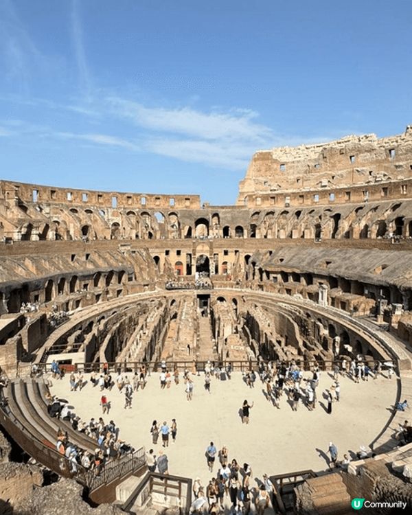 羅馬走過鬥獸場內每一面牆與石柱，一步步探索羅馬豐富的歷史。