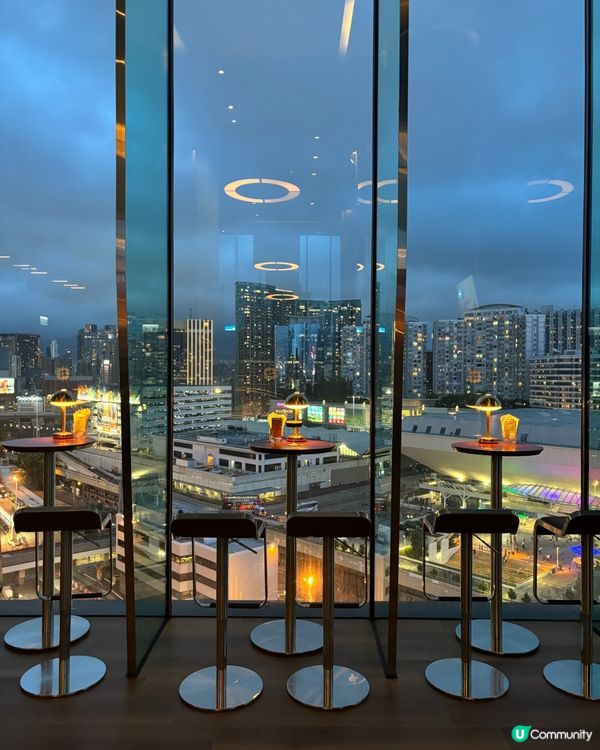 【尖東酒店】唯港薈9樓酒吧 罕見壯觀的隧道城景+露天景致