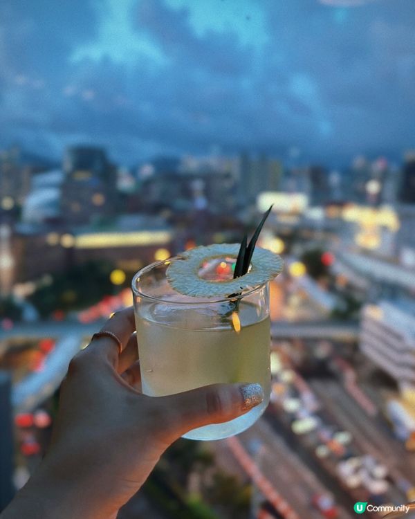 【尖東酒店】唯港薈9樓酒吧 罕見壯觀的隧道城景+露天景致