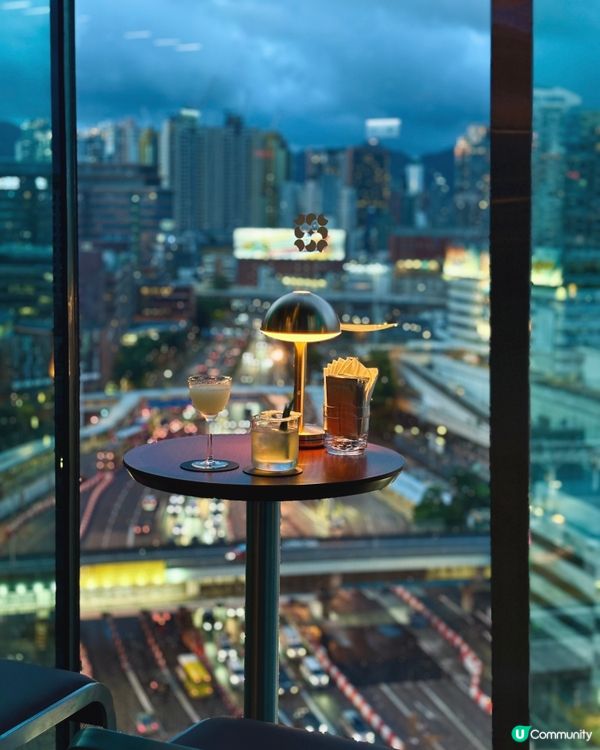 【尖東酒店】唯港薈9樓酒吧 罕見壯觀的隧道城景+露天景致