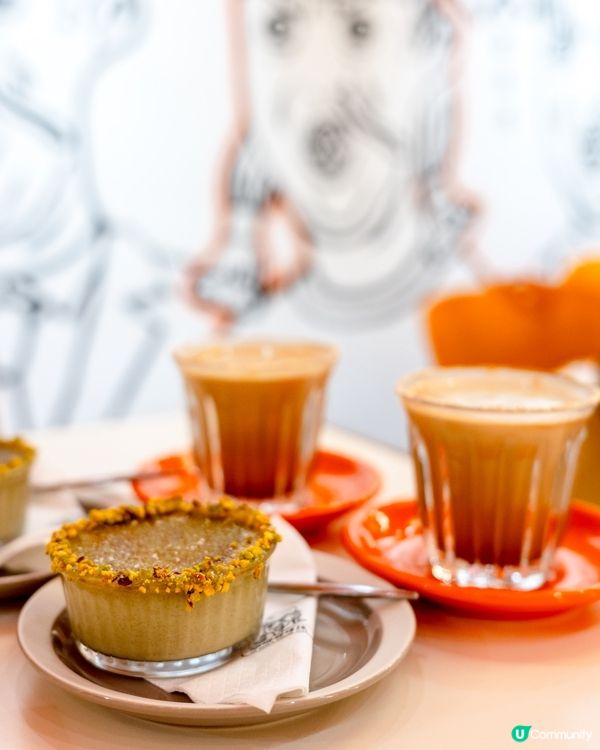 DJ阿正主理型格cafe 新推開心果焦糖燉蛋好好食！