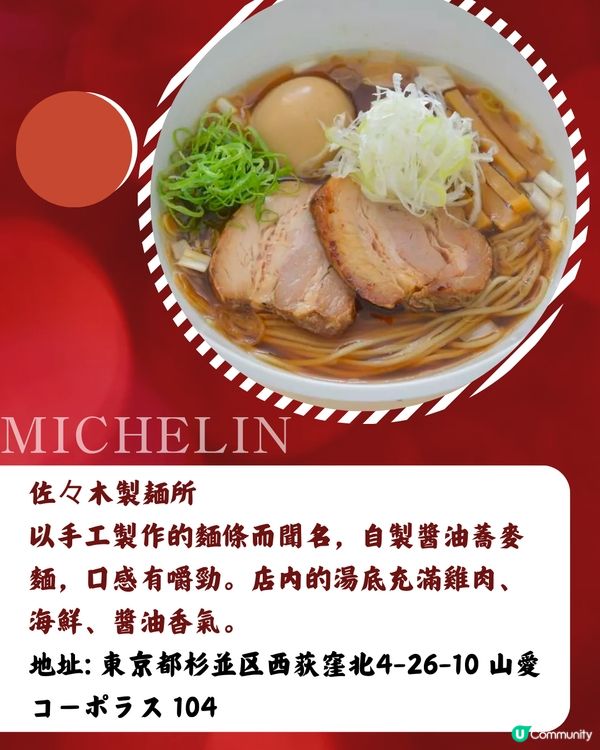 2025東京米芝蓮岀爐✨17間拉麵推介名單‼️香港都有分店