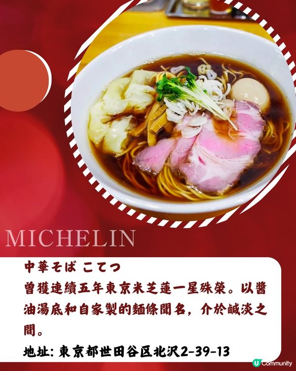 2025東京米芝蓮岀爐✨17間拉麵推介名單‼️香港都有分店