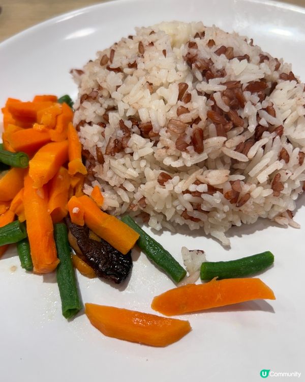 大快活白咖喱豬扒紅米飯