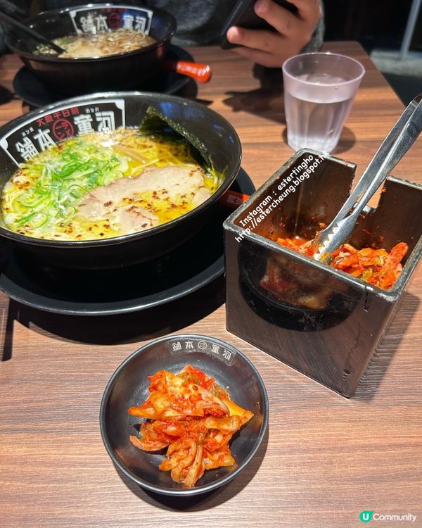 免費加麵 💕 任食泡菜 💕 黑/白河童拉麵