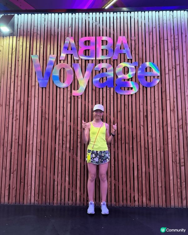 去英?看?一?二的abba演唱?/高科技??，舞台?光效果超...