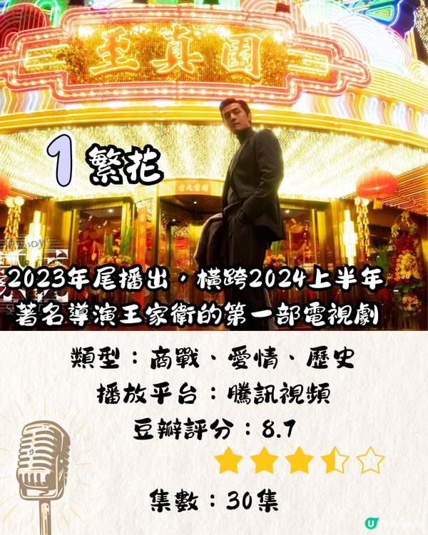 2024年10大必看陸劇📺懸疑/愛情！高分必看‼️