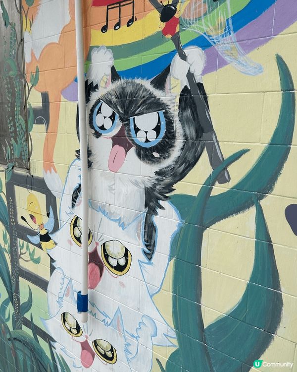 錦田壁畫村，輕易造訪嘅景點，簡簡單單就可以暫別都市煩囂。