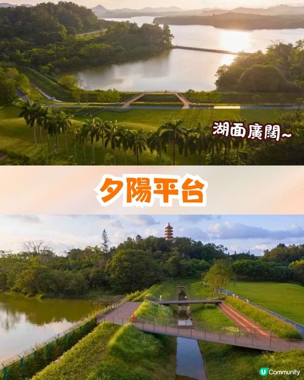 深圳南山區療癒系綠道🌲純白摩登建築/夕陽平台/絕美湖景☀️秋日散步好去處