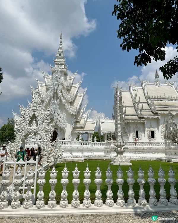 清邁🇹🇭穿泰服遊白廟🤍🫶🏻