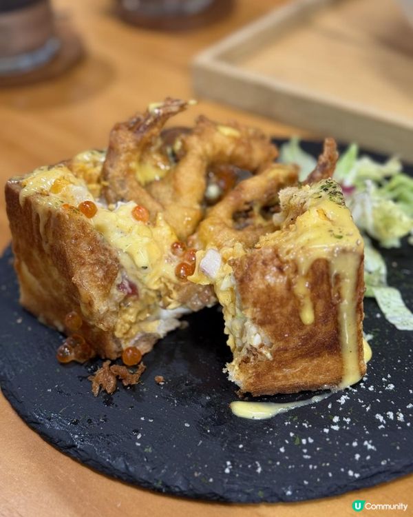 🌟高質cafe推介！吸睛栗子窩夫同軟殼蟹盒子土司