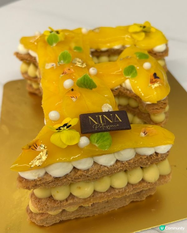 經濟版拿破崙字母蛋糕🎂🍰 