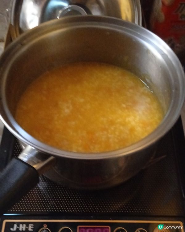 南瓜瑤柱花生粥