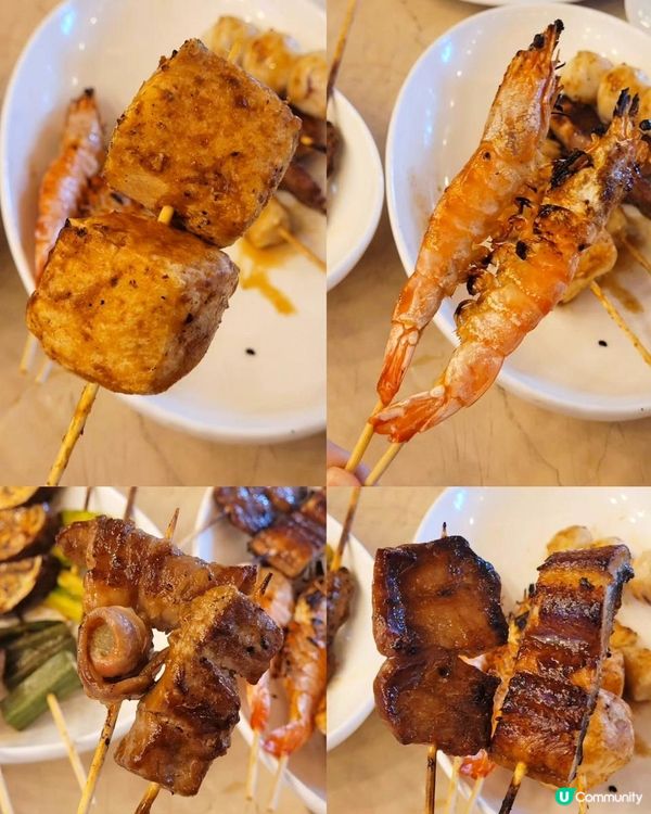 炭火燒烤串燒放題✨北角港島海逸君綽酒店地下大堂酒吧～