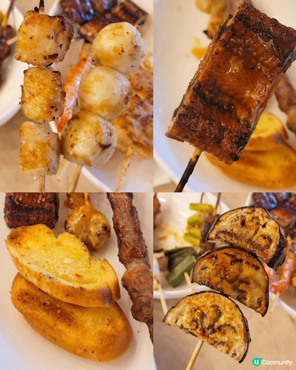 炭火燒烤串燒放題✨北角港島海逸君綽酒店地下大堂酒吧～