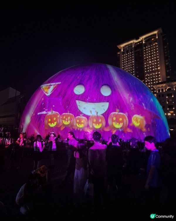 尖沙咀鐘樓🎃 萬聖節激光熊貓打卡！🤩