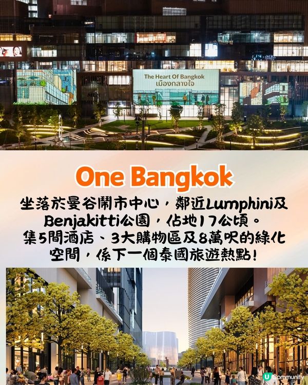 泰國曼谷新地標One Bangkok開幕🇹🇭進駐3大購物中心+5間高級酒店+泰國首間「三越Depachika」美食街🔥