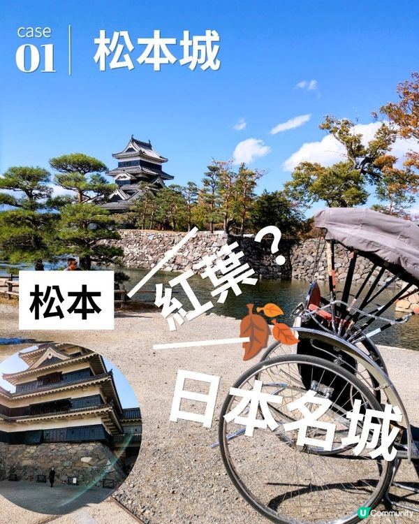 ## 松本城打卡📸  秋葉美景🍂