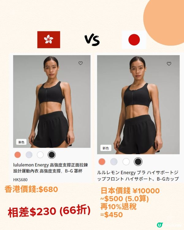 日本必買lululemon低至6折‼️11大人氣商品價錢對比