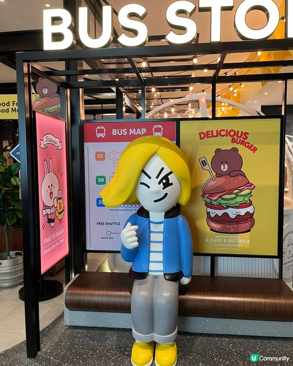 澳門 line brown & friends cafe