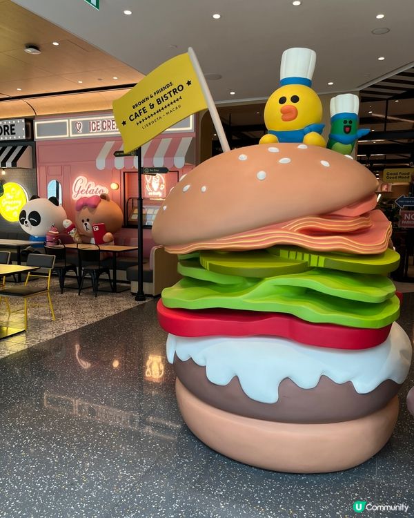 澳門 line brown & friends cafe