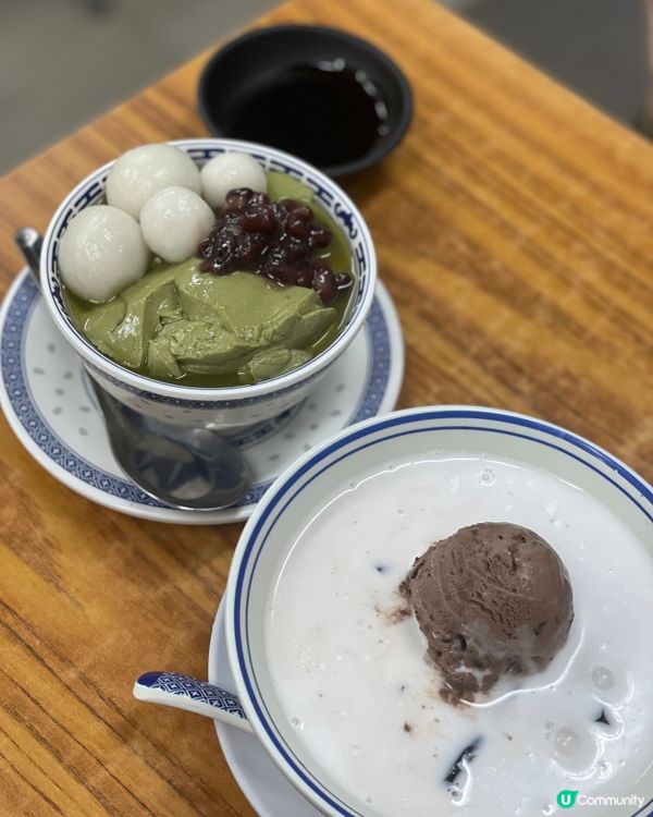 二訪廣華街校園風糖水舖🏫 超濃抹茶手工湯圓豆腐花🍵
