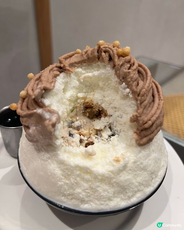 ## 栗子蒙布朗刨冰 🌰🍨  奶香軟綿，口感豐富！