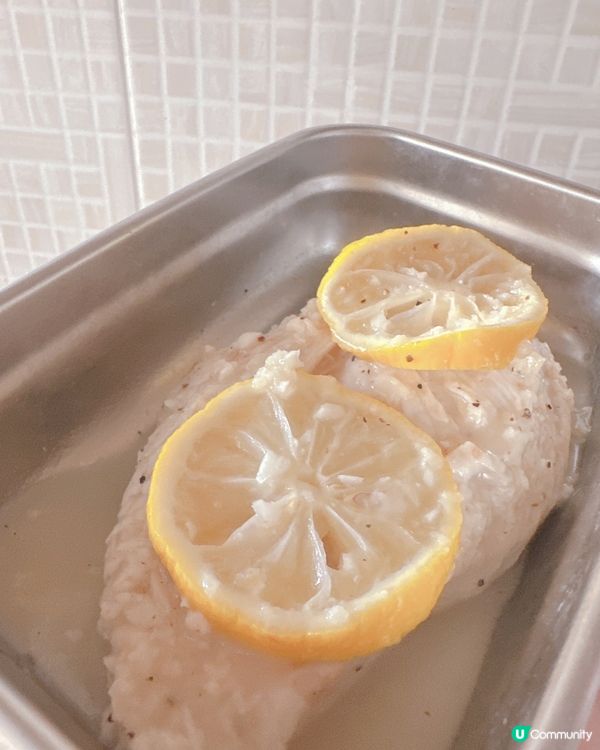 慢煮黑椒檸檬雞胸😋  簡單易做，冇慢煮機都得！