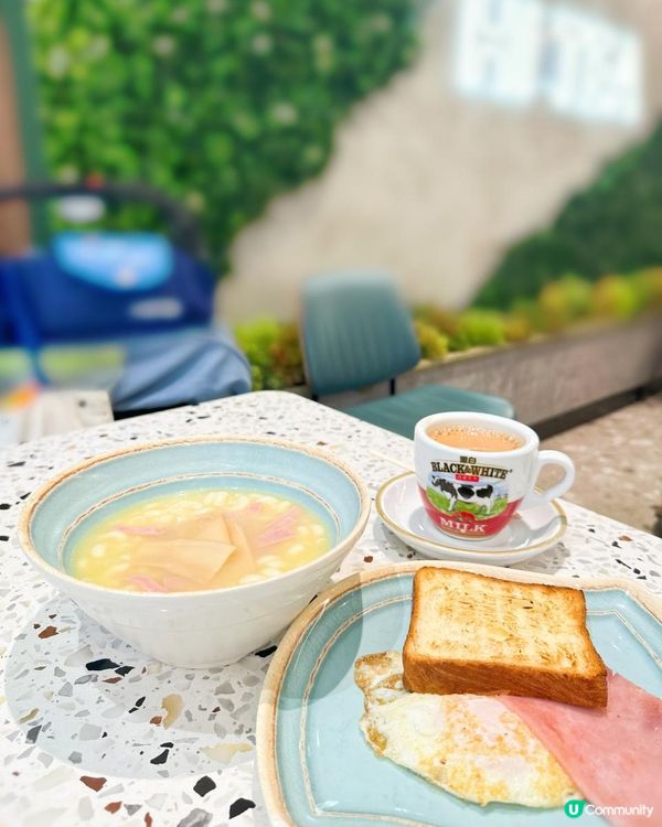 早餐必飲黑白熱奶茶