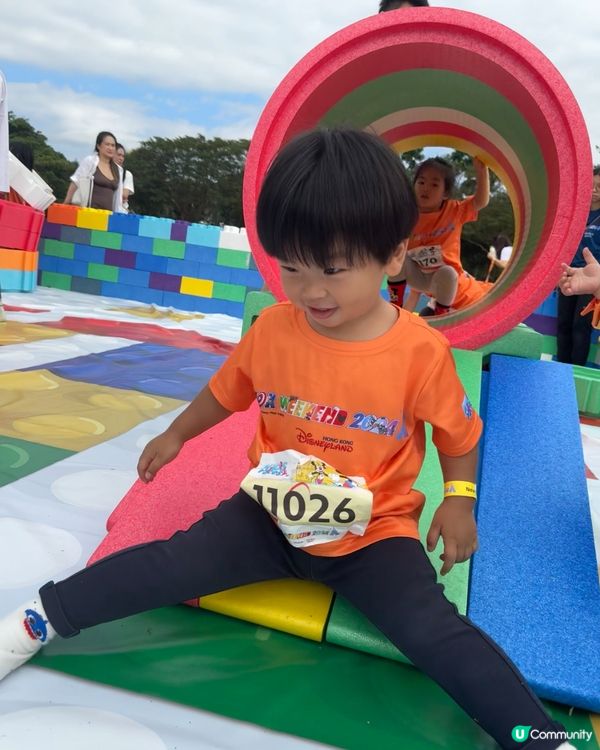 細細跑200米🏆米奇獎牌勁得意🤩