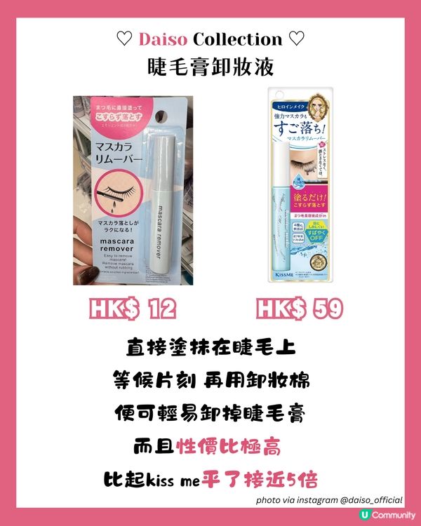 小資女必睇DAISO 16大美妝好物💄呢款係3CE平替!? 😱