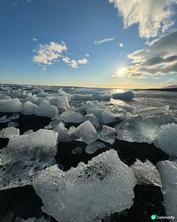 冰島鑽石冰沙灘,驚艷絕倫