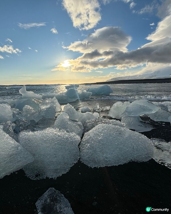 冰島鑽石冰沙灘,驚艷絕倫
