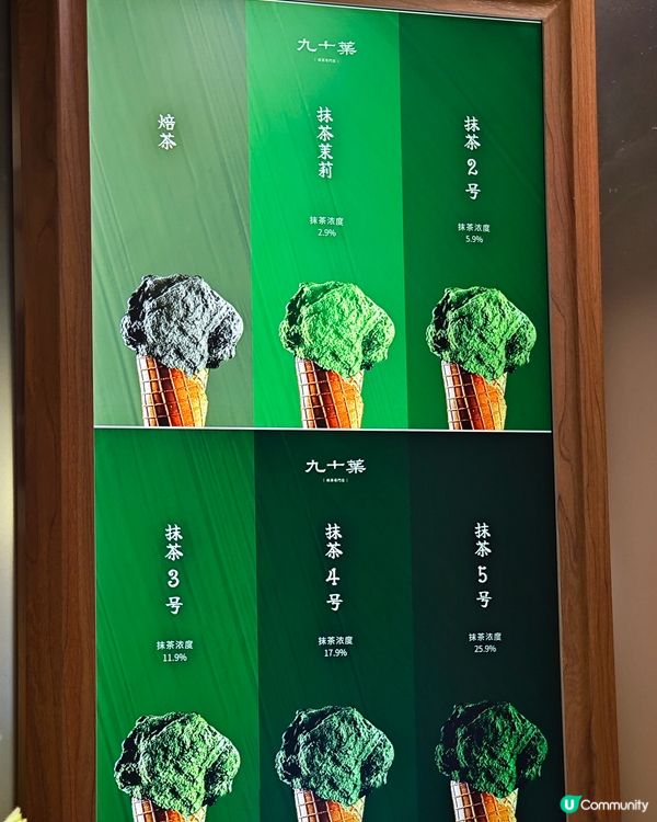 九十葉·抹茶專門店✨抹茶Gelato人氣之選