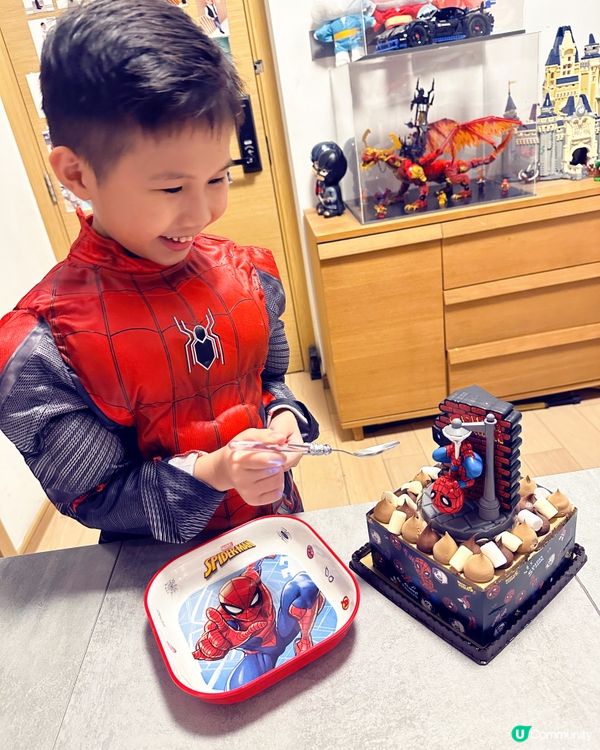 蜘蛛俠特色投影蛋糕