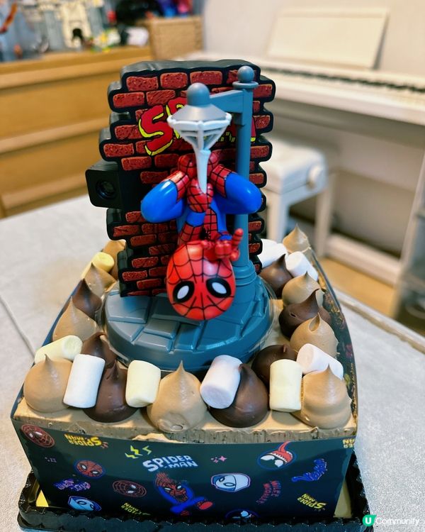 蜘蛛俠特色投影蛋糕