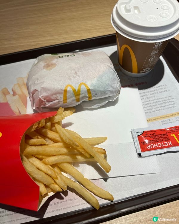 麥當勞🍔$25 一個餐 好耐無食板燒雞腿包餐了