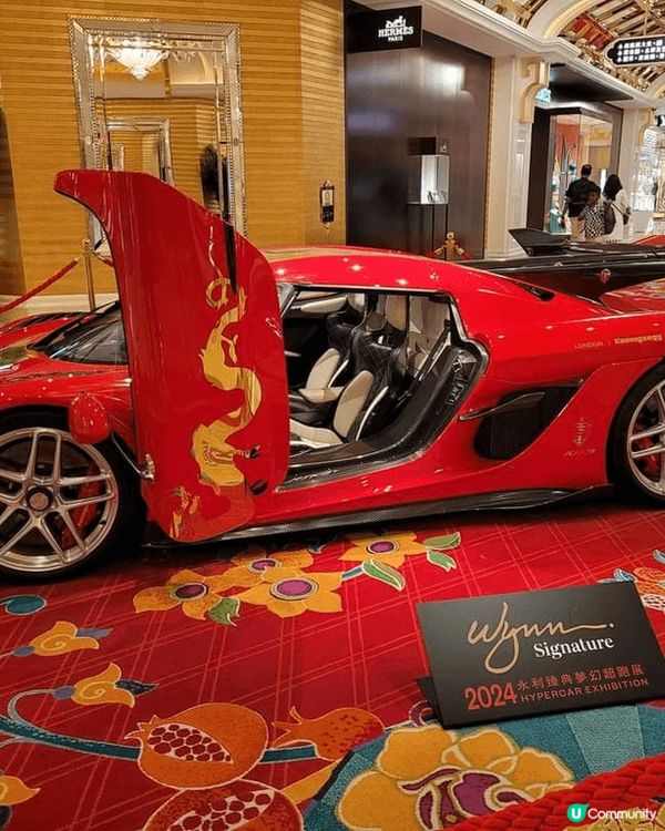 今年9月尾去?澳門永利皇宮?車展，有好多名貴跑車，又見識到一...