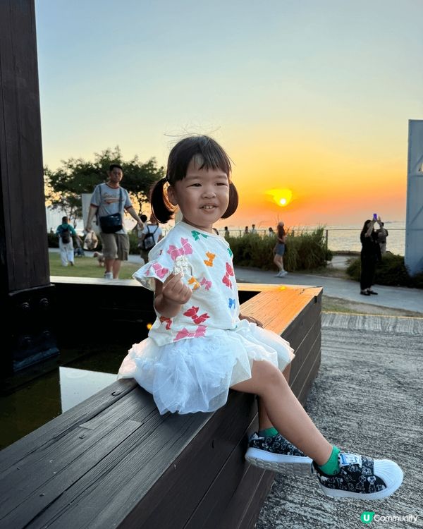 西九海濱有無敵大海景，係香港睇日落既好地方