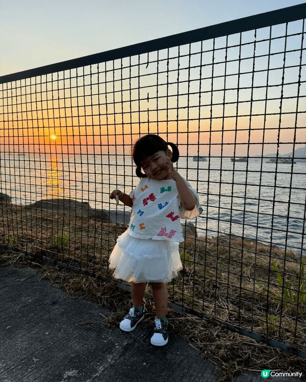 西九海濱有無敵大海景，係香港睇日落既好地方