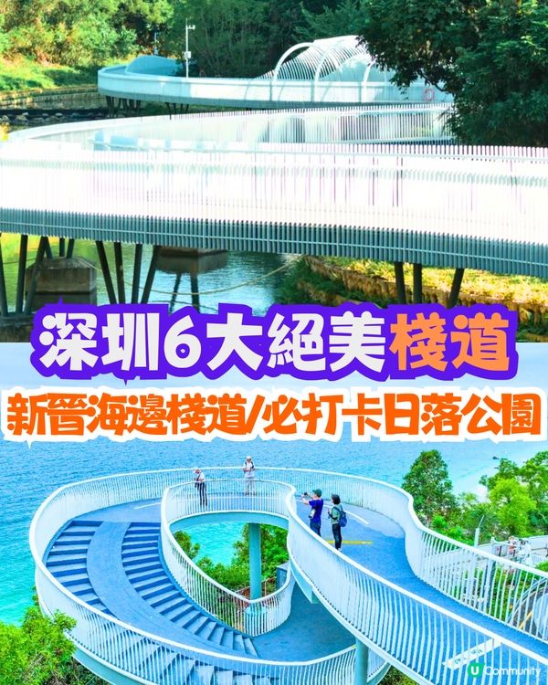 深圳6大絕美棧道🏞️新晉海邊棧道/必打卡日落公園🌞附地址+交通教學🚗