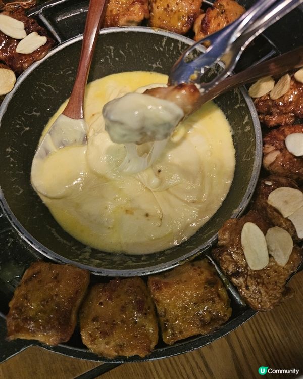 銅鑼灣芝士火鍋熔岩拉絲🤤