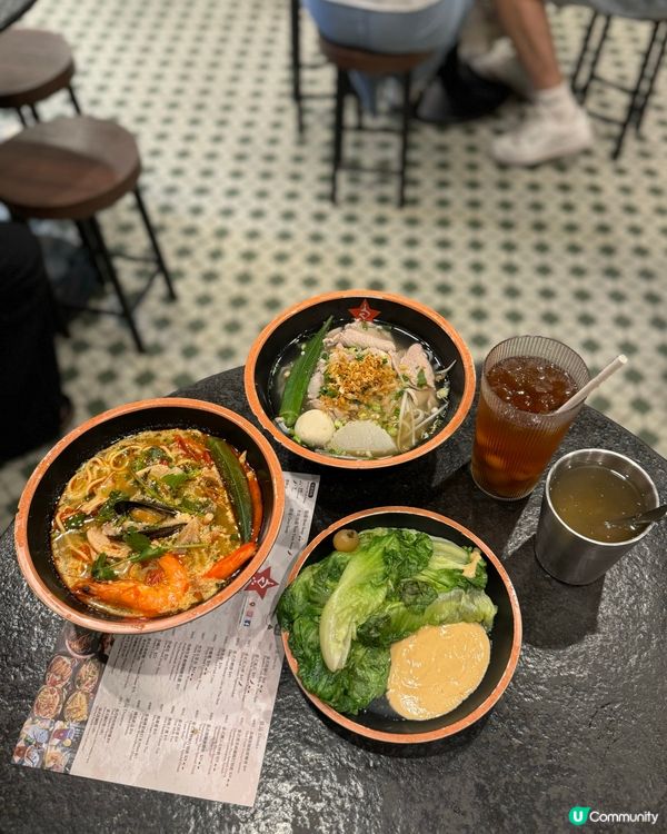 尖沙咀泰式船麵🍜  泰濃麵😋  酸辣鮮香，正！